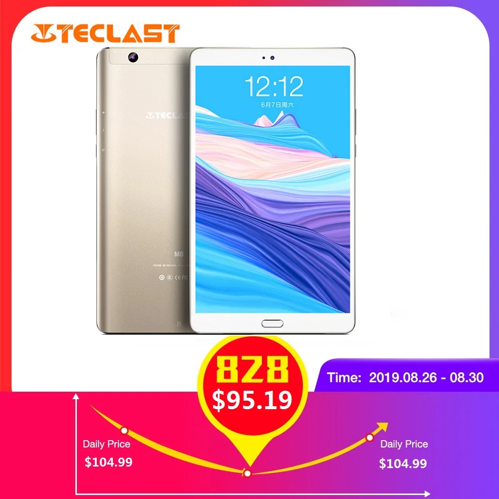 Оригинальный Teclast M8 планшетный ПК 8 4 ''IFS Android 7 1 Mali T760 3 ГБ ОЗУ 32 Гб ПЗУ ГГц FM OTA OTG