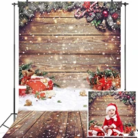 snowflake christmas photography backdrop wood wall rustic wooden floor background winter holiday glitter christmas decoration