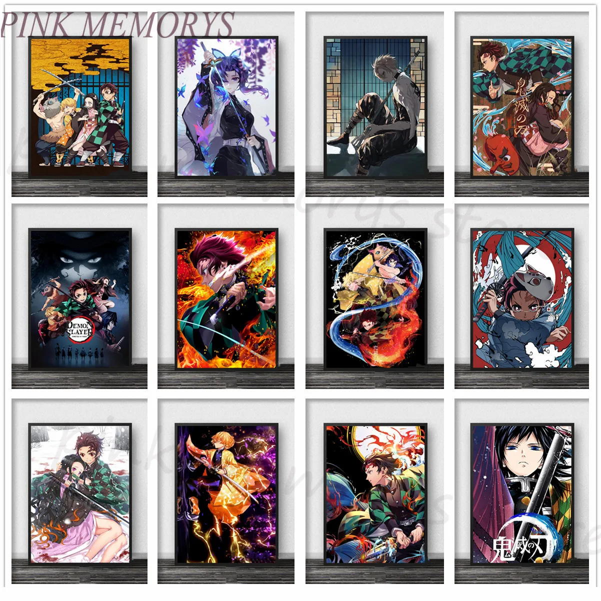 Японское аниме 5d алмазная живопись Постер-убийца демонов вышивка мозаика