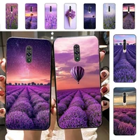 yinuoda lavender purple flowers phone case for vivo y91c y11 17 19 17 67 81 oppo a9 2020 realme c3