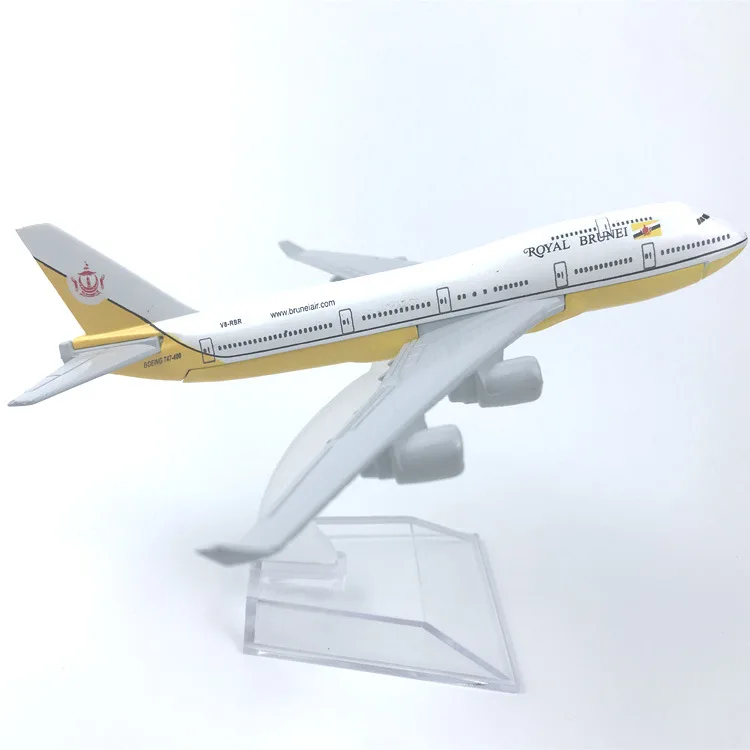 Alloy Airplane Model Brunei Airlines Boeing 747 Aviation Souvenirs Car Decorations Office Home Decoration Collection Gifts | Дом и сад