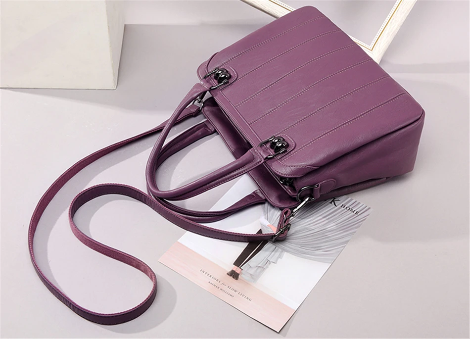 New High Quality Leather Ladies Shoulder Bag Luxury Handbags Women Bags Designer Large Capacity Crossbody Bags For Women