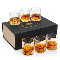 whiskey glasses set of 610oz300ml old fashioned crystal glass for liquor scotch bourbon kitchen accessories