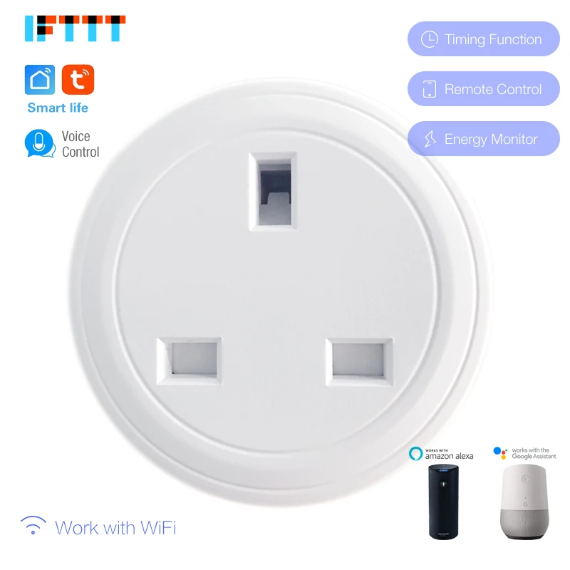 16A Wi Fi Великобритания вилка умный выбор времени розетка Беспроводная голосовое