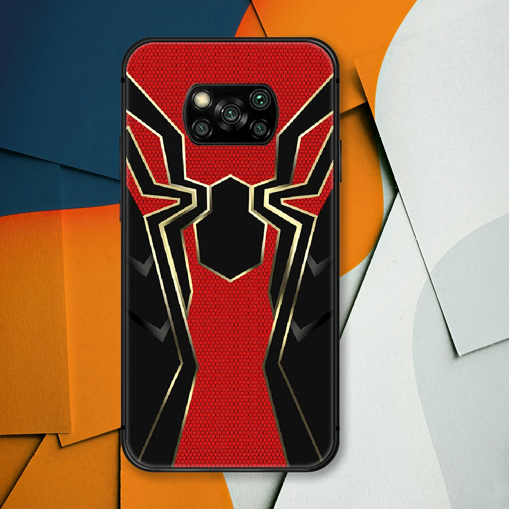 

Spiders man Super Hero Phone Case For Xiaomi Mi Note 10 A3 9 MAX 3 A2 8 9 Lite Pro Ultra black Prime Fashion Hoesjes Painting