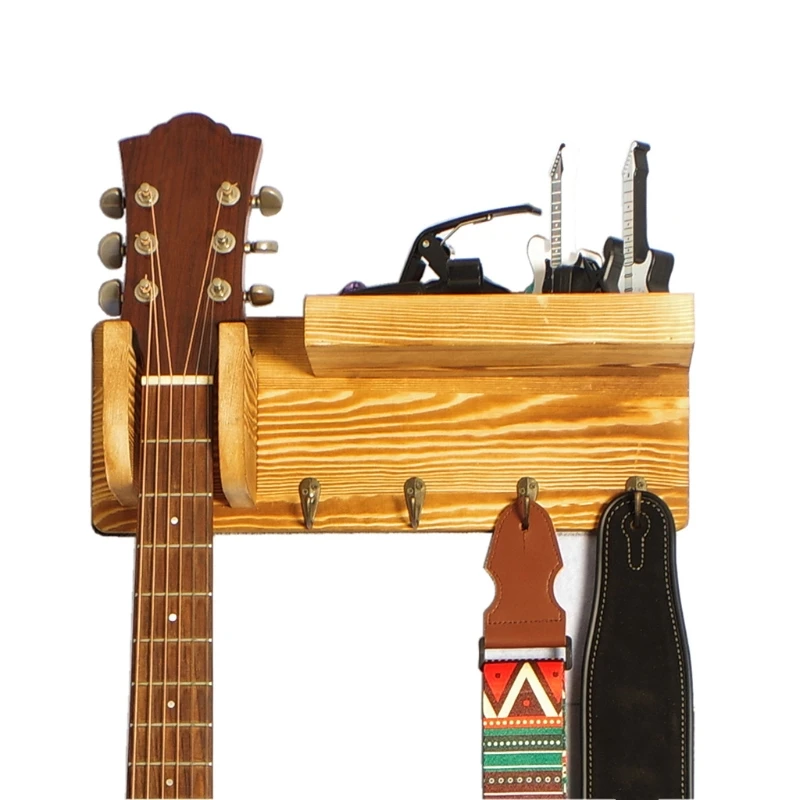

T4MF Durable Guitar Wall Hanger Guitar Holder Wall Mount Bracket Guitar Hanger