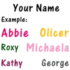 Пользовательское имя Виниловые наклейки в виде Фотообоев c переводными картинками Стикеры индивидуальная надпись автомобилявнутренний и внешний створчатый распашный дверьноутбук для мальчиков и девочек детская оконная стена Арт Декор для дома