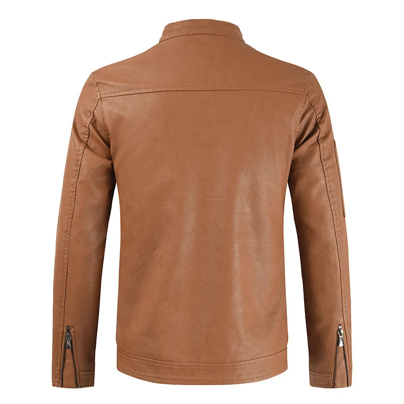 Осенняя мужская куртка с застежкой молнией размера плюс Босоножки из