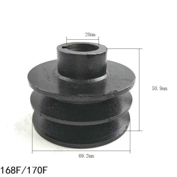 Молотильная машина для бензинового двигателя 152F 154F 168F 170F шкив с односторонним