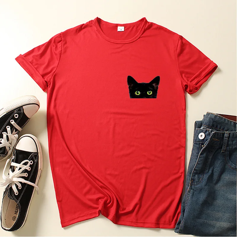 

The new flower love pattern print women's short-sleeved loose-fitting T-shirt top round collar short sleeves