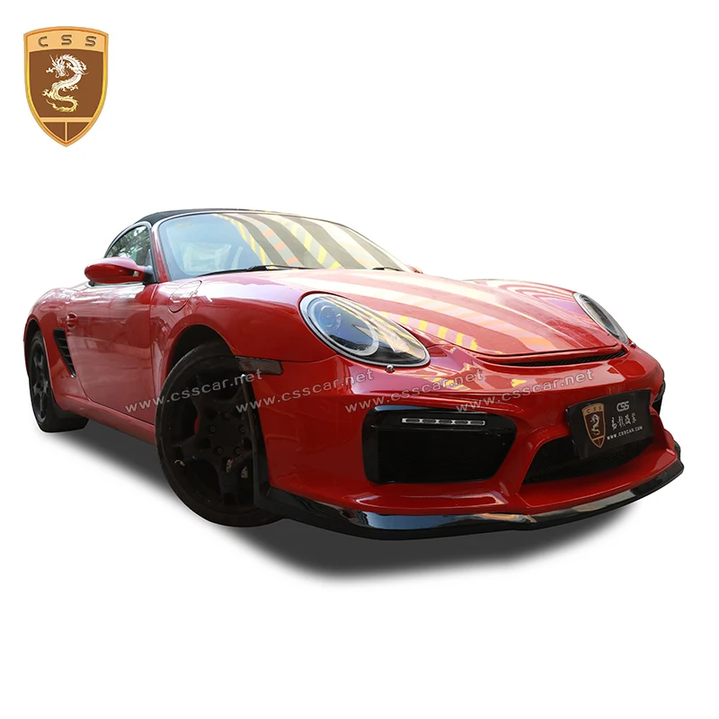 04 08 для Porsch Boxster Cayman 987 GT4 стиль стекло волокно передний бампер отделка с