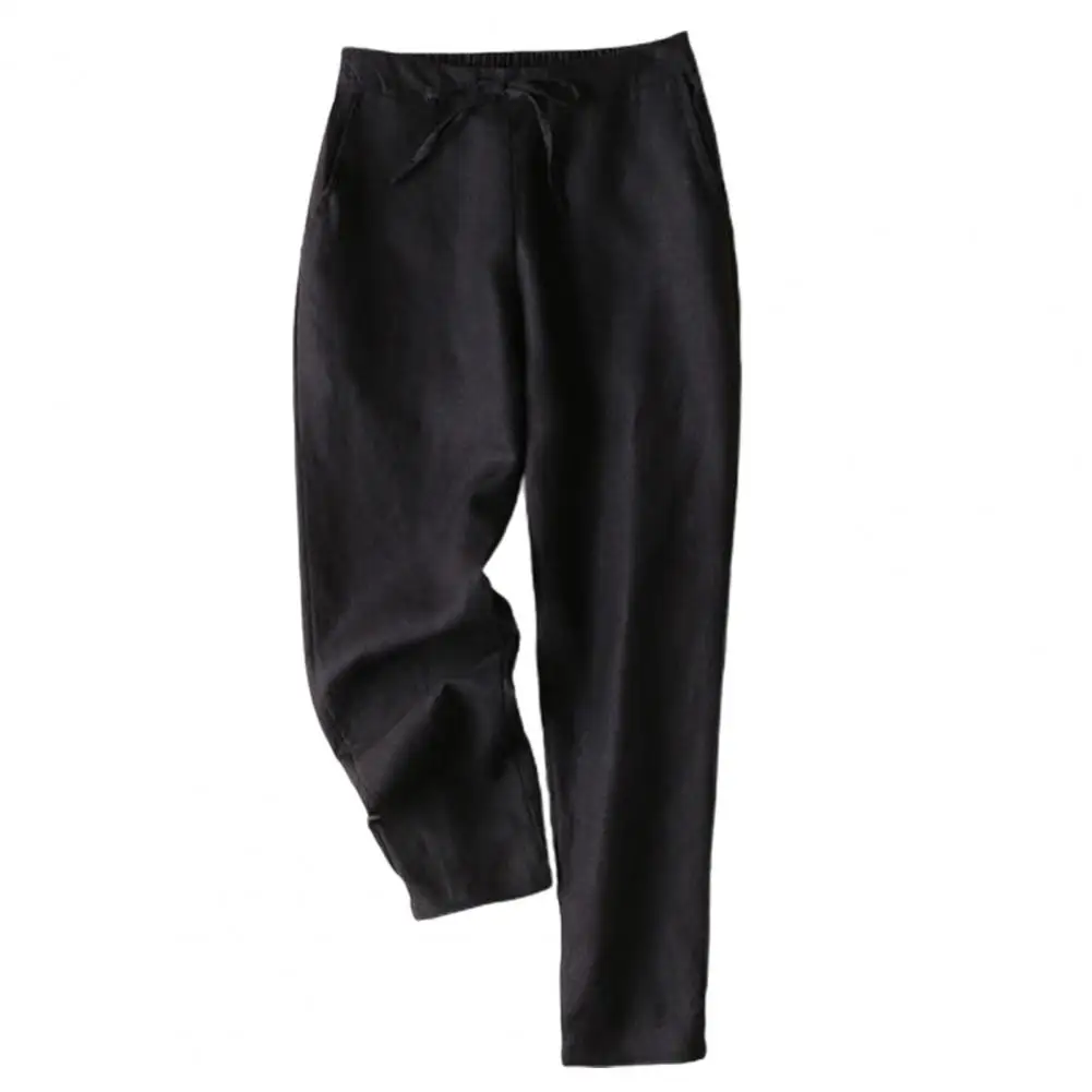 

All-matched Breathable Elastic Waist Casual Harem Pants for Daily Wear