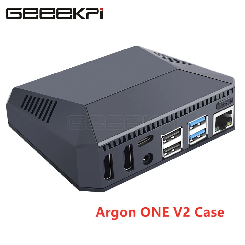 Case de Alumínio para Raspberry Geeekpi Argônio Raspberry pi 4 Modelo b um v2