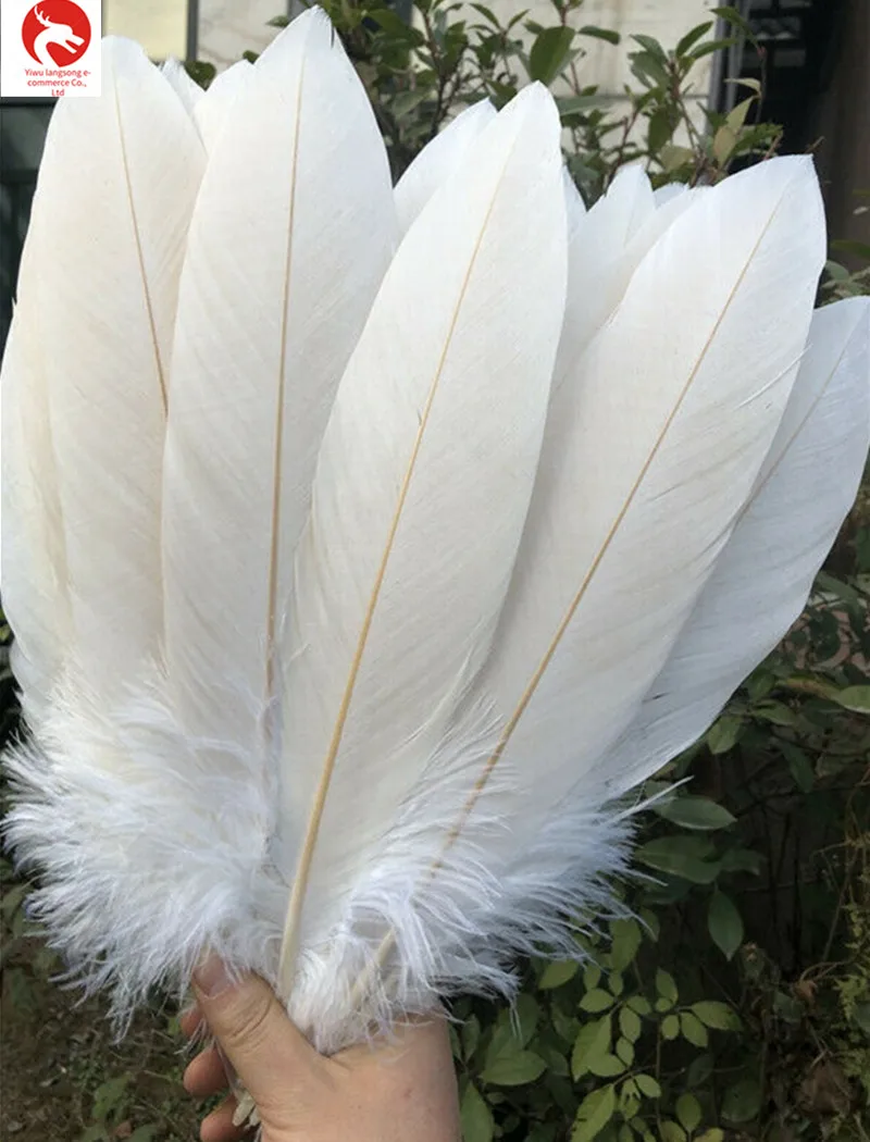 

Props Decoration New Feathers Natural 10-20-50 PCS Rare and valuable Natural white Feathers 14-16Inch35-40cm Feathers Natural
