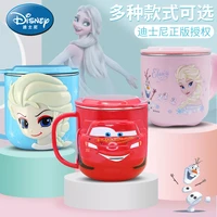 disney childrens water mugs home anti drop milk mugs with calibration stainless steel straight drinking mugs for babies