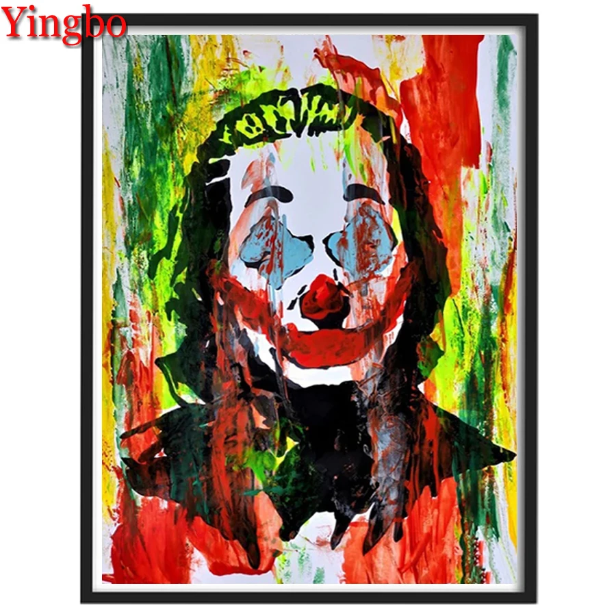 

Full Square/Round Drill 5D DIY Diamond Painting Joker Graffiti Art Classic Portrait 3D Embroidery Cross Stitch kits Rhinestone