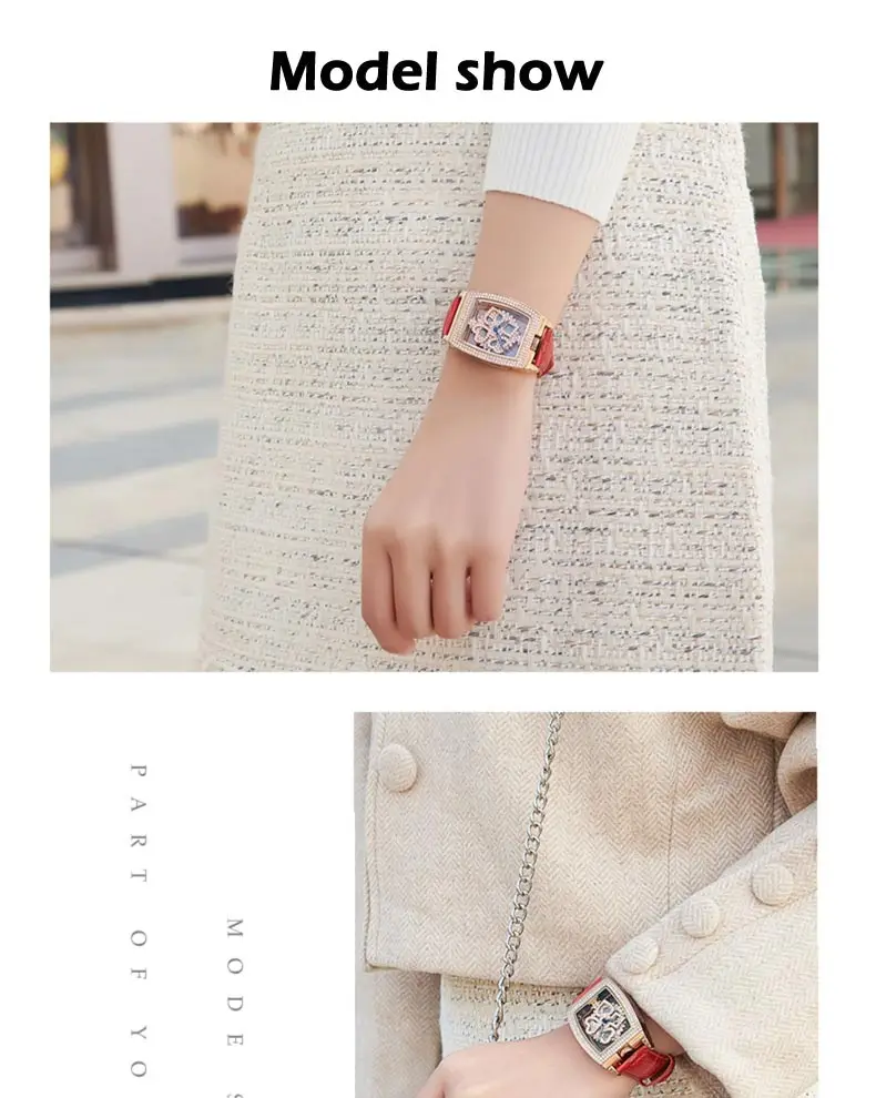 Популярные высококачественные модные роскошные Брендовые женские часы с квадратным вращающимся ремешком кварцевые с бриллиантами часы из нержавеющей стали для женщин s