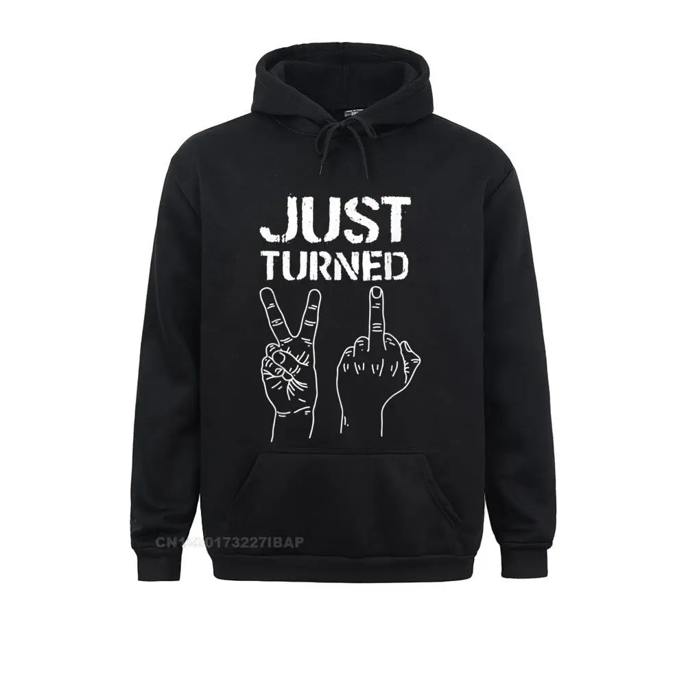 

Just Turned 21 Born 1998 Funny Middle Finger Birthday Hoodie Plain Long Sleeve Sweatshirts Adult Hoodies Simple Style Hoods Fall