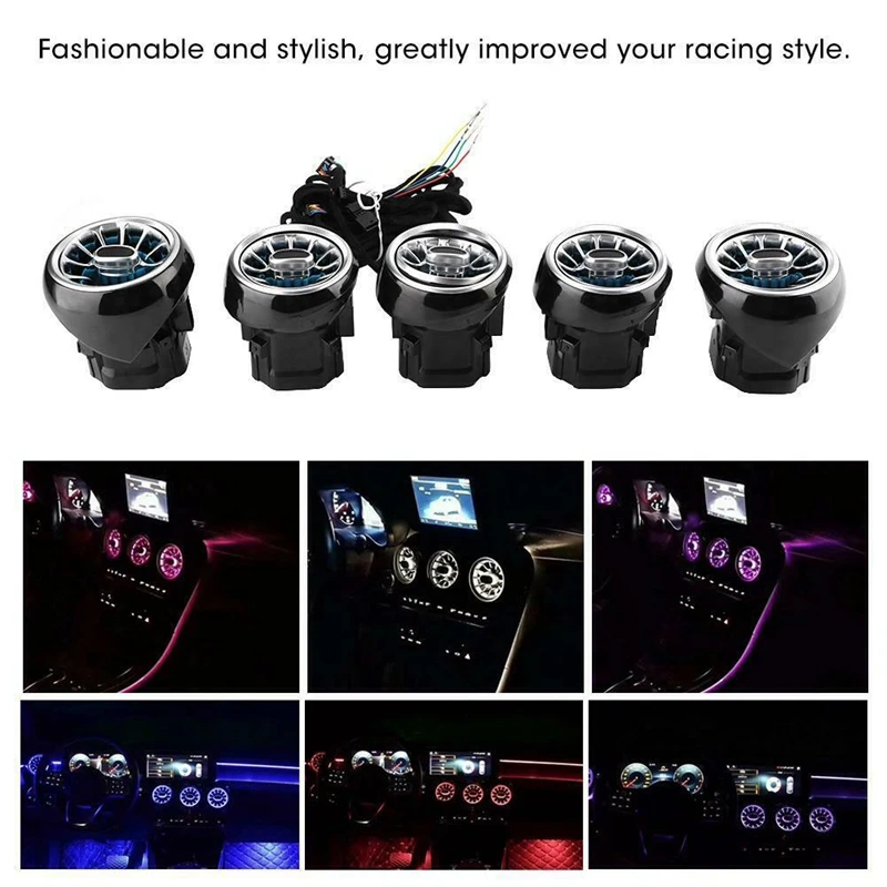 5 шт. воздушный вентиляционный светодиодный светильник турбины выходы лампы 64