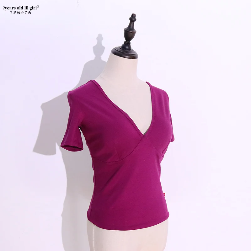 Женский тренировочный топ для танца живота из эластичного хлопка