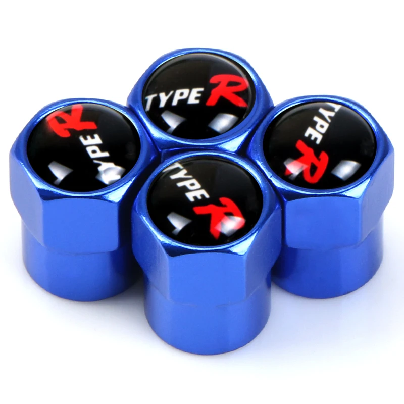 4 шт. Тип R лого r Алюминий колпачки вентиля колеса автомобиля Шины Клапаны шин для