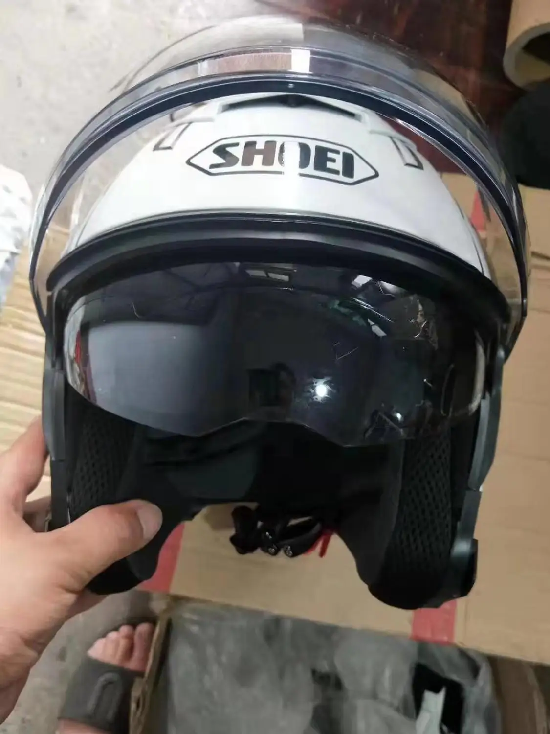 Распродажа 3 дня цена новый мотоциклетный шлем с открытым лицом двойной объектив