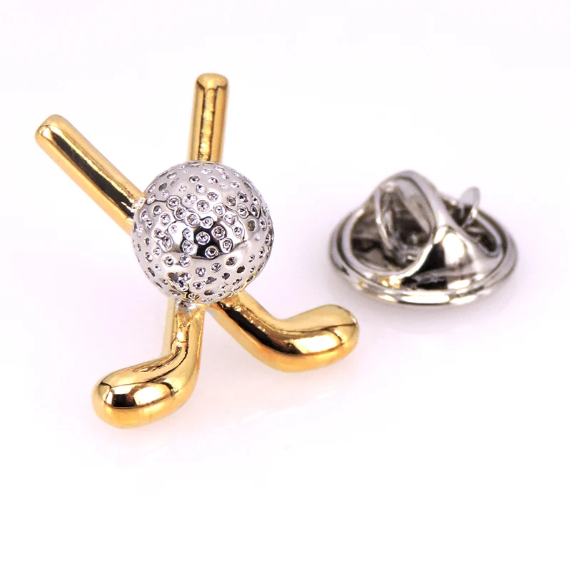 Аксессуары для мужчин золотистые и Серебристые булавки гольфа аксессуары