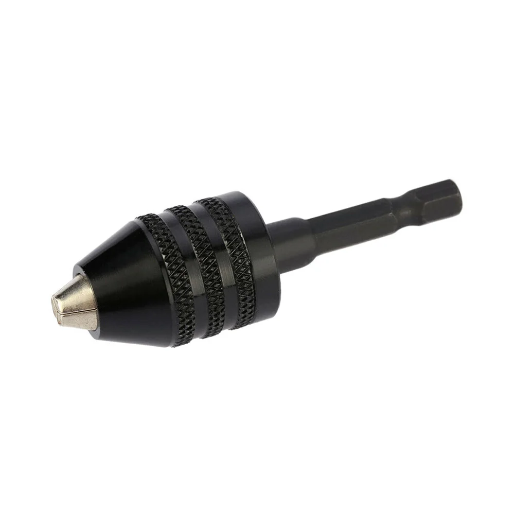 

Adaptor Hex Shank Adapter 2Pcs Keyless Chuck 1/4\" Hexagon Shank 0.5 To 8mm