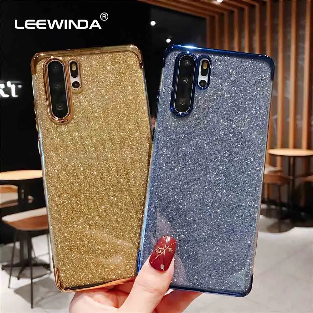 Чехол для Huawei Y5 Y7 Y9 Pro P Smart Z 2019 2018 Nova 2S 5 6 SE 7 prime P30 P40 Plus Lite чехол с блестящим