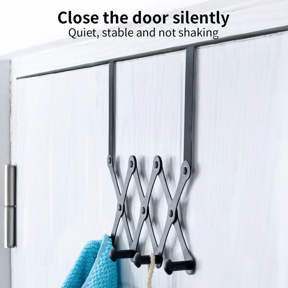 

Stainless Steel Door Behind The Hook Rack Coat Hat Storage Organize Key Holder Wall Door Hangers Hat Organizer