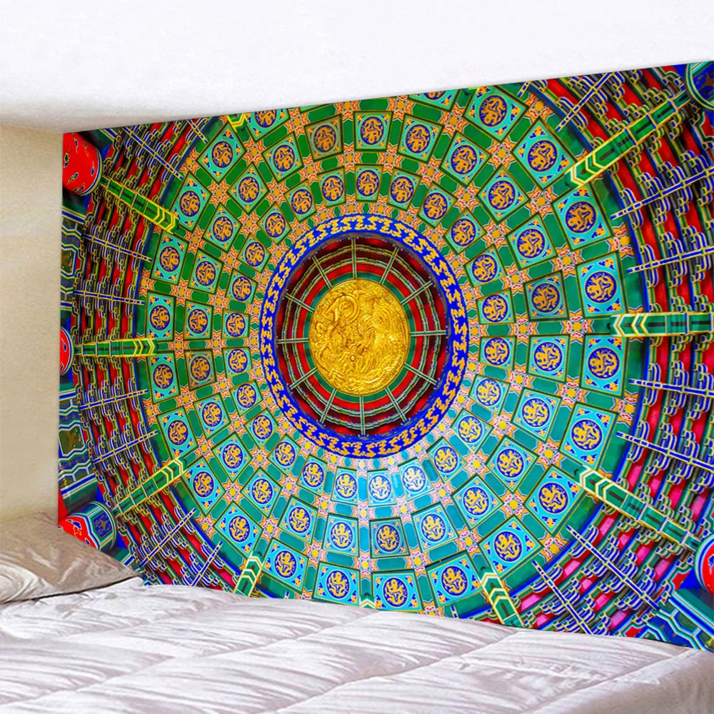 Пляжное полотенце с принтом мандалы в богемном стиле Нотр-Дам пляжное