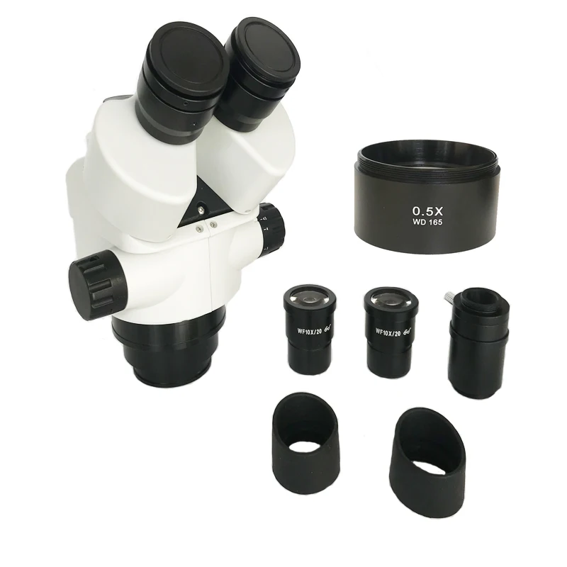 Промышленный тринокулярный микроскоп 3.5X 90X с фокусным расстоянием 0.5X