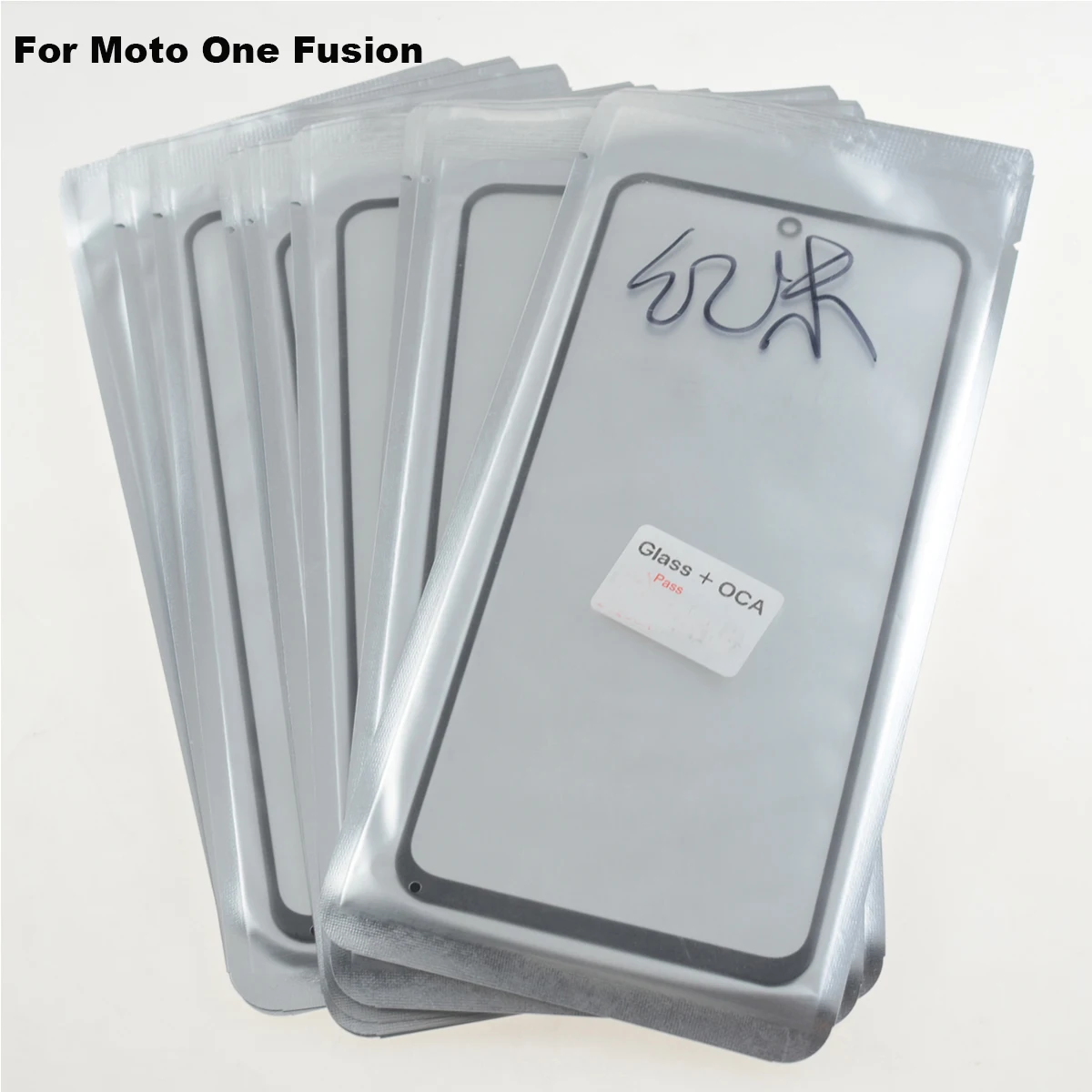 

10 шт. переднее ЖК-стекло One Fusion с OCA Замена для Motorola Moto One Fusion Сенсорная Панель переднее внешнее стекло объектив