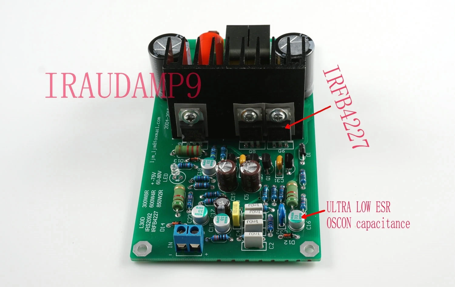 L30D 300-850 Вт цифровой усилитель мощности IRS2092S mono IRAUDAMP9 схема дизайна | Электроника