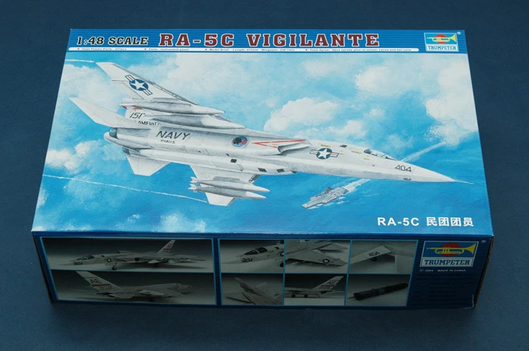 

Trumpeter 1/48 02809 RA-5C Vigilante Fighter Reconnaissance Plane Airplane Aircraft Display Toy Plastic Assembly Model Kit