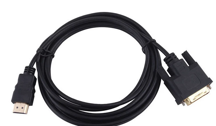 Адаптер HDMI совместимый с DVI D 24 + 1pin 3 фута 1 м 8 позолоченный кабель Папа папа для 1080P
