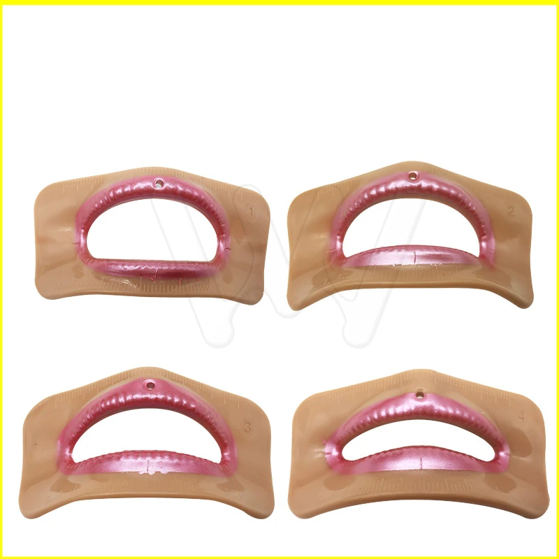 

Dental lab denture laboratory mouth measuring lip measurement tool aesthetics parts 4 pcs different shape