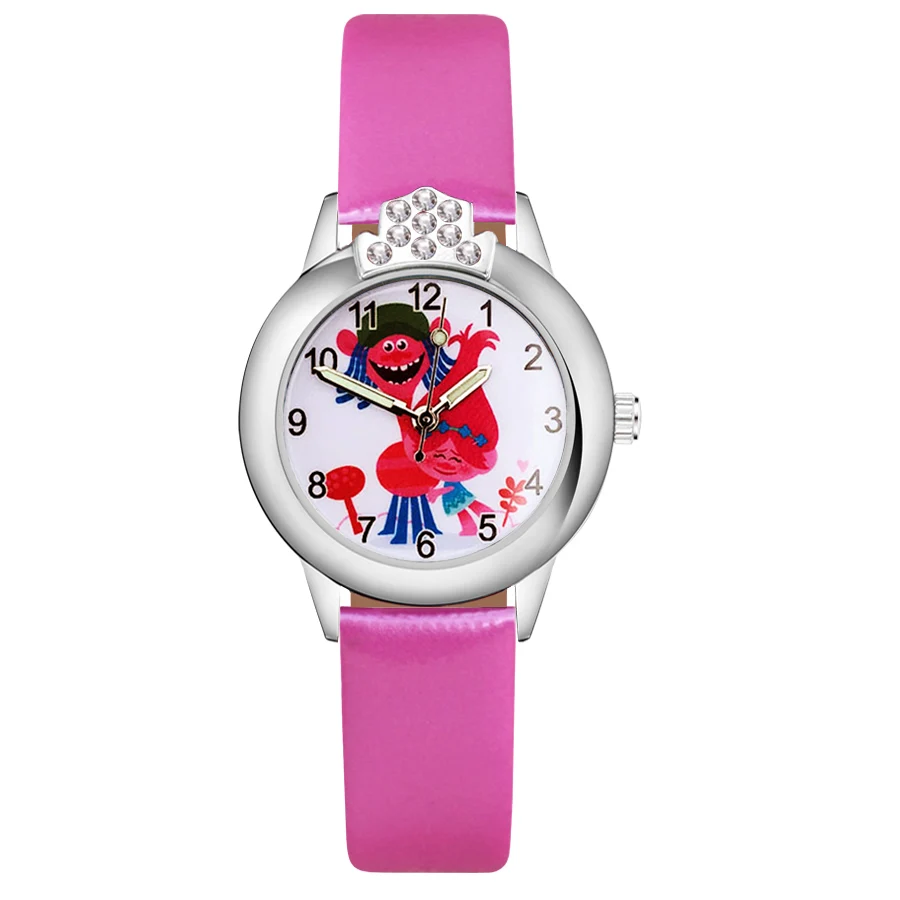 С милым мультипликационным принтом тролли с украшением в виде кристаллов