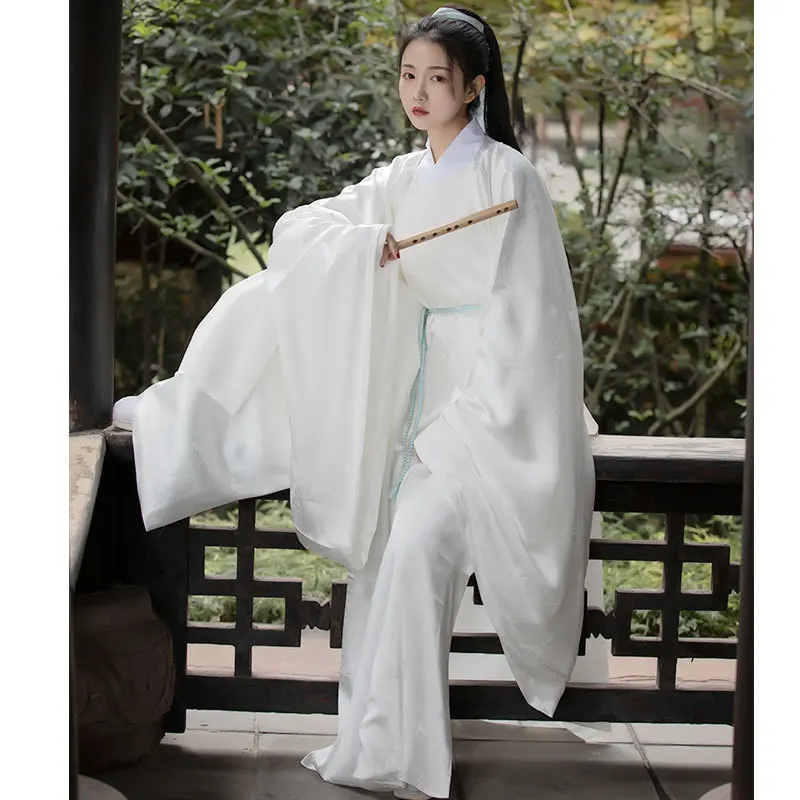 2020 New Hanfu Auspicious Girls National Customs Ming Dynasty System Round Neck Robe Will Sleeve Tradition Chinese Dress |