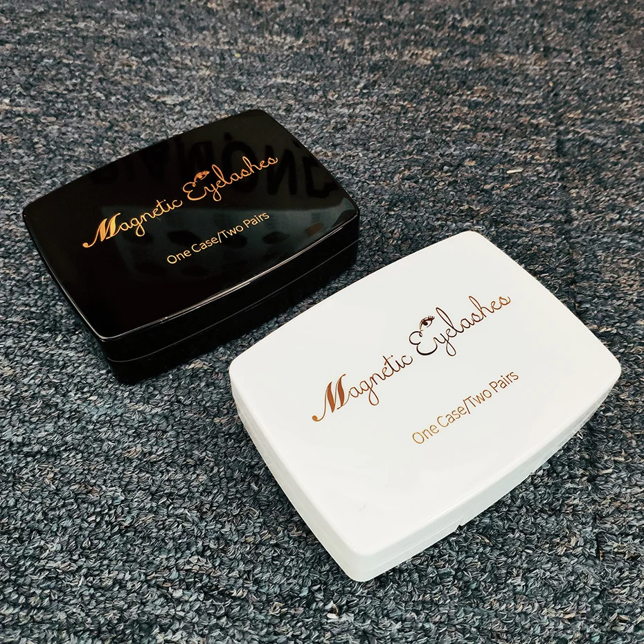 1Pair 3D Magnetic False Eyelashes Individual Handmade Natural Fake Lashes With Tweezer Set Makeup Eyes Extension Lashes Gift