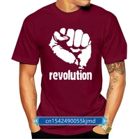 revolution fist mens t shirt rage against the anti establishment 100 cotton mens summer sale