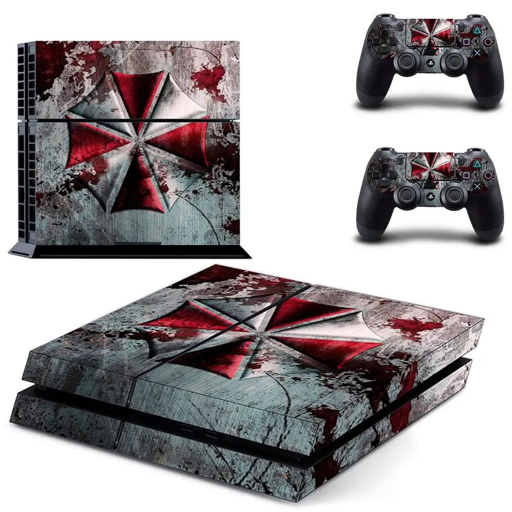 PS 4 sticker s PS4 наклейка обитель злой кожи Play station наклейки Pegatinas Adesivo для консоли