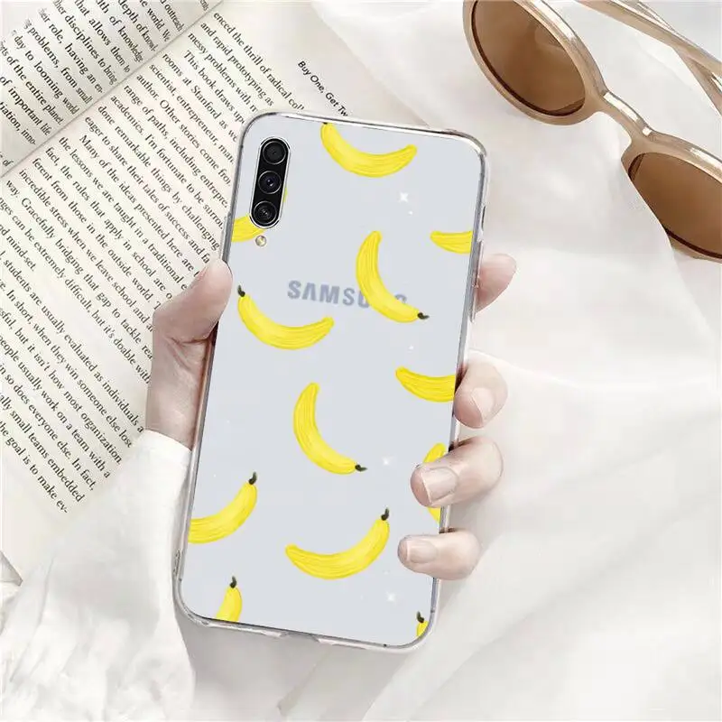 

banana Phone Case Transparent for Samsung s9 s10 s20 Huawei honor P20 P30 P40 xiaomi note mi 8 9 pro lite plus