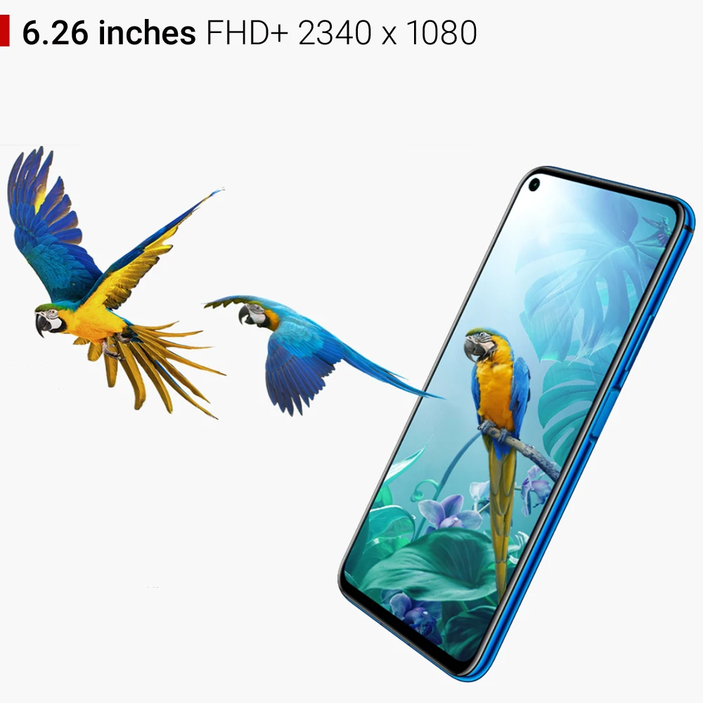 Для Huawei Nova/5T 8GB 128 ГБ глобальная версия NFC мобильный телефон 48MP камера Kirin 980