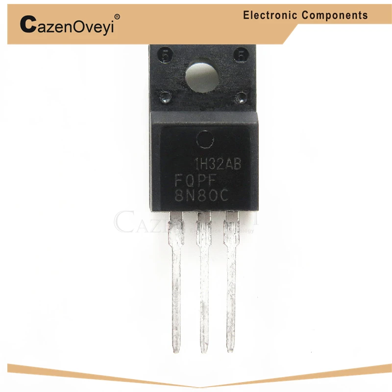 10 шт./лот FQPF8N80C TO-220 8N80C 8N80 TO220 Новый MOS FET транзистор в наличии