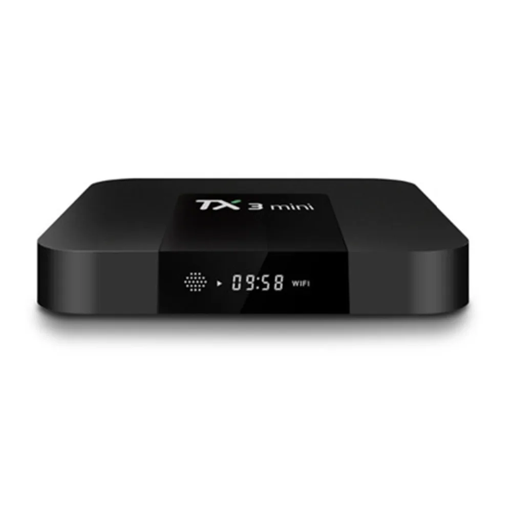 TX3 Мини Android 7 1 Smart tv BOX 2 Гб 16 Amlogic S905W четырехъядерный комплект верхней коробки H.265 4K