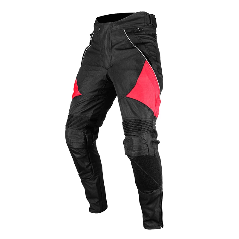 DK06 Red Pants DUHAN мотоциклетные брюки мужские ветрозащитные защитные экипировки штаны для мотокросса мотоциклетные брюки для верховой езды штаны для мотоциклистов с коленом - Цвет: DK06 Red Pants