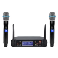 leicozic karaoke microphone wireless system handheld cordless microfono metal transmitter plastic receiver fixed frequency