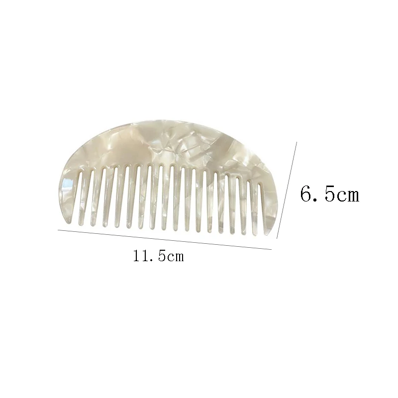 

Korean Design Acetate Anti-static Hair Combs Colorful Comfortable Hairdressing Comb Hair Brush For Women Girls Hair Styling Too