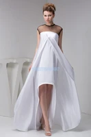 for sale gown brides maid hot sale short front long back with jacket sexy custom sizecolor evening mother of the bride dress
